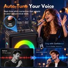 Jyx Karaoke Machine With 2 Wireless Microphones Bluetooth Speaker Led Portable