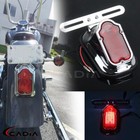 Tombstone Brake Tail Light License Plate Lamp For Harley Bobber Chopper Cruiser