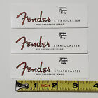Fender Strat Waterslide Guitar Neck Headstock Decals  set Of 3 