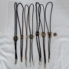 Vintage Bolo Tie Lot Of 8   1 Slide
