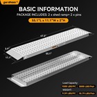 2pcs 55 x11  Aluminum Shed Ramps For Lawn Mower 3000 Lbs pair Capacity