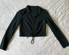 Zara Women   s Jumpsuit Set Long Sleeve Shirt M Pants S Emerald Green Casual Suit