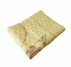 Vtg Baby Blanket Quilt Embroidered Cross Stitch Crib Nursery Rhymes Darling