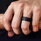 3-pk Silicone Flexible Wedding Ring Engagement Rubber Band Sport Gym  Men Women