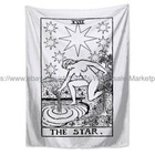 Art Online White Tarot Card Star Tapestry Cloth Poster