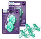 Philips Avent 0-3 Months Pacifiers  4 Pack  Orthodontic  Bpa-free  Silicone