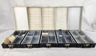 Lot Of 5 - Vintage Zephyr Duofile 100 Slide Trays storage Box case Organizer