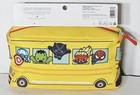    yoobi X Marvel School Bus Yellow Pencil Case pouch  school Toiletry Bag  Nwt
