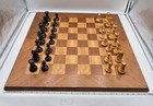 Extra Large Wooden Chess Set  26  X 26  Board  Weighted 4 5  3 5 Oz King