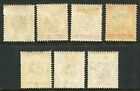 Malaysia  perak  1895-99 1c-10c Sg 66-72 Hinged Mint  cat    122   b  Hinge Rems 