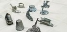  3 Vtg Lot Of Ten Monopoly Movers Pewter Replacement Pieces Classic   Retired E5