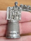 Lot Of 5 Pewter Thimbles Vintage Nashville Graceland Philadelphia Lincoln