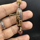 Vintage Himalayan Indo Tibetan Pure 9 Eyes Dzi Amulet Bracelet    bead