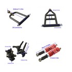 For Atv Quad Bike Go Kart Front Suspension Arm Kit Assembly Upper lower Swingarm