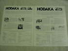 Vintage Lot Of Two Different Hodaka 250  Motorcycle Original Brochures