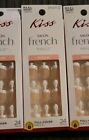  4  Kiss Salon French Nails Real Short     Glue Not Included    