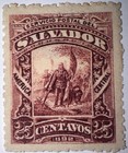 Travelstamps  1892 El Salvador Sc 74  Mogh Landing Of Columbus  25 Centavos