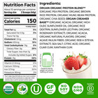 2p Orgain Organic Vegan 21g Protein Powder  Plant Based Shake Drink Strawberries