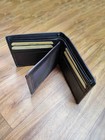 Men s Genuine Leather Bifold Wallet Rfid Blocking  Wallet  Black