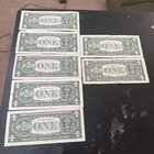    lot Of 7 X 2013  1 Star Notes     Federal Reserve Replacement Bills Mixed Serial
