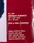 Shillcraft Heirloom Latch Hook Rug Kit Midnight Romance 20x30 Oval  1407