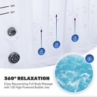 Co-z Inflatable Hot Tub Spa 130 Air Jets W Pump   Cover 2-6 Person Portable