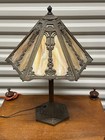 Antique Art Nouveau Pittsburgh Slag Glass Lamp B   H Style