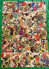 Vintage 1960   s Brightly Colored Handmade Patchwork Crazy Quilt