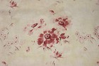 Fabric Shabby Chic Faded Floral Antique French Textile W  Ruffle C1910 2 Yards