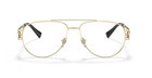 Versace Ve 1269 1002 Gold Metal Eyeglasses 57mm