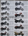 Harley Davidson Brochure  poster 1984 Original Full Rangeelectra Sportster Etc