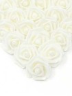 100pcs Artificial Rose Flower Heads  Realistic Foam Fake Roses 