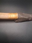 Flint Knapped Stone Knife With Bone Handle Native American Style Sinew Wrapped 