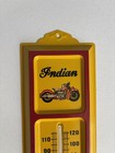 Vintage Indian Motorcycles Yellow And Red Metal Thermometer Wall Mounted