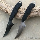 2 Colors 9  Outdoor Fixed Blade Knife Survival Hunting Abs Sheath W  Belt Clip