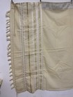 Half Size Wool Tallit Gadol 60x43  Size 40  Excellent Ashkenaz 2nd Hand Goldwork