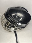 Nike Bauer Black Hockey Helmet Medium 7 - 7 1 2 Nbh4500 M W  Fm4500 Facemask