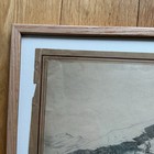 Old Antique Framed Pencil Landscape Sketch Illegibly Signed   Titled Dated 1877