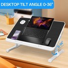 Adjustable Laptop Table Stand Lap Sofa Bed Tray Foldable Notebook Computer Desk