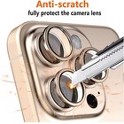 For Iphone 16 Pro 16 Pro Max Metal Tempered Glass Camera Lens Protector