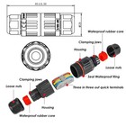 2pcs-3pin Ip68 Outdoor Waterproof Junction Box Wire Connector 3 Pin  Ferrous 
