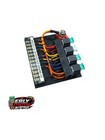 Race Car Fuse relay Panel Board 4 Circuits Color Coded Wiring Usa Made