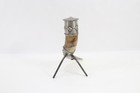 Vintage Norwegian Drinking Horn Jb Pewter Cow Horn Viking Style 1970s