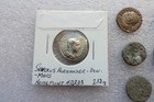 Lot Of 10 Ancient Roman Coins  9 Bronze With One Silver Coin And Fibula Pc 