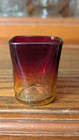 Eapg Amberina Mt  Washington new England Squared Toothpick Holder