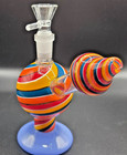 Glass Hammer Water Pipe Hookah Bong Premium Quality With Full Spiral Colors