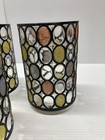 Vintage Ulla West Germany Mcm Pendant Light Globe Shade Multicolor Glass