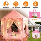 Princess Tent Girls Playhouse Kids Castle Play Tent W   Light Toy For Indoor