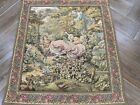 Vintage French Tapestry Wall Hanging Goblin Medieval Tapestry 84 X 74 Cm