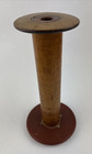 Vintage Large Wooden Industrial Textile Bobbin Spool  9 75 Farmhouse Lestershire